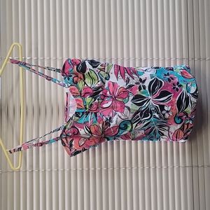 Floral bathing suit top